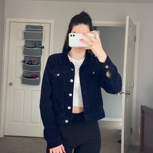 Navy Blue Cord Jacket